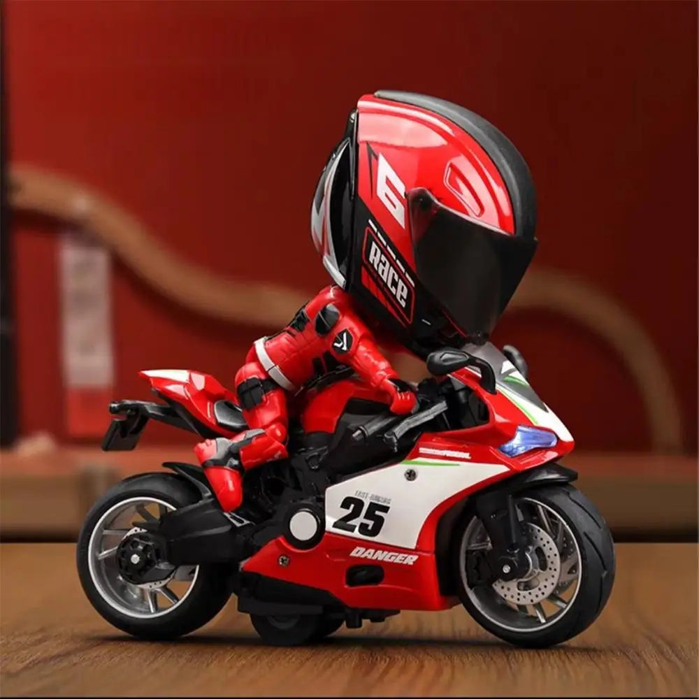 Poseable Motorcycle Rider Figure with Removable Helmet