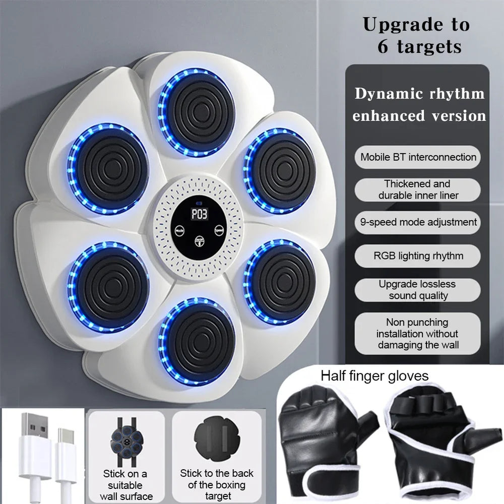 Smart Musical Boxing Machine – Portable Interactive Training Device – View 14 | Toki Toy Box
