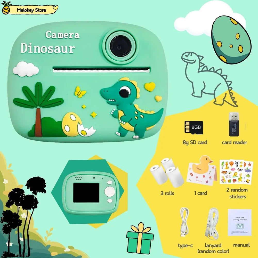 Kids Instant Print Camera – Photo Printer with Games