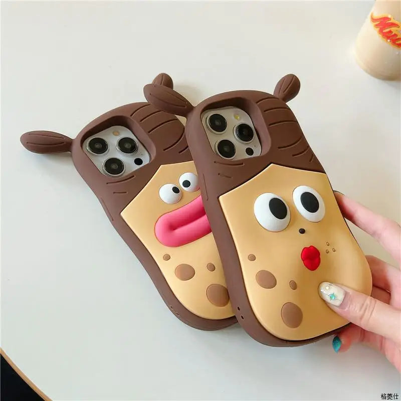 Funny Pinch Phone Case – Anti-Drop Cute Cover for iPhone – Cute Phone Case | Toki Toy Box