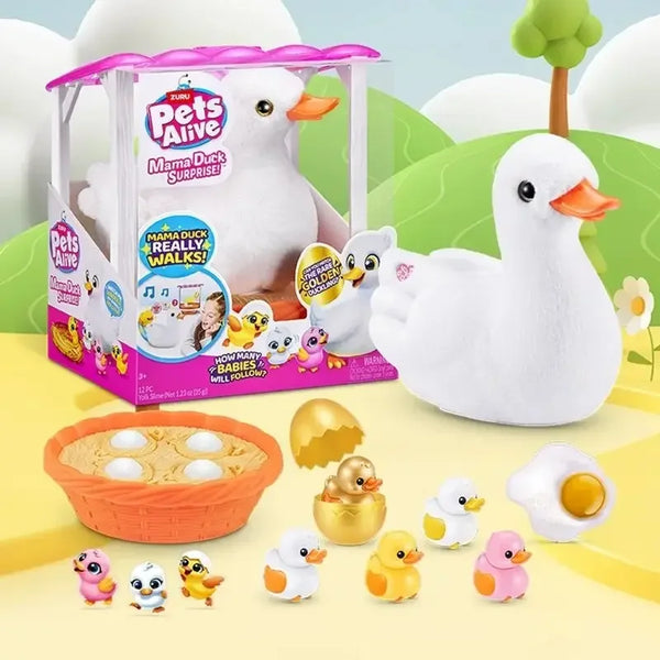 Walking Mama Duck Plush Toy – Interactive Sound Toy for Kids