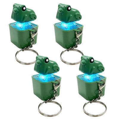 Croaking Frog Fidget Keychain – LED Clicker