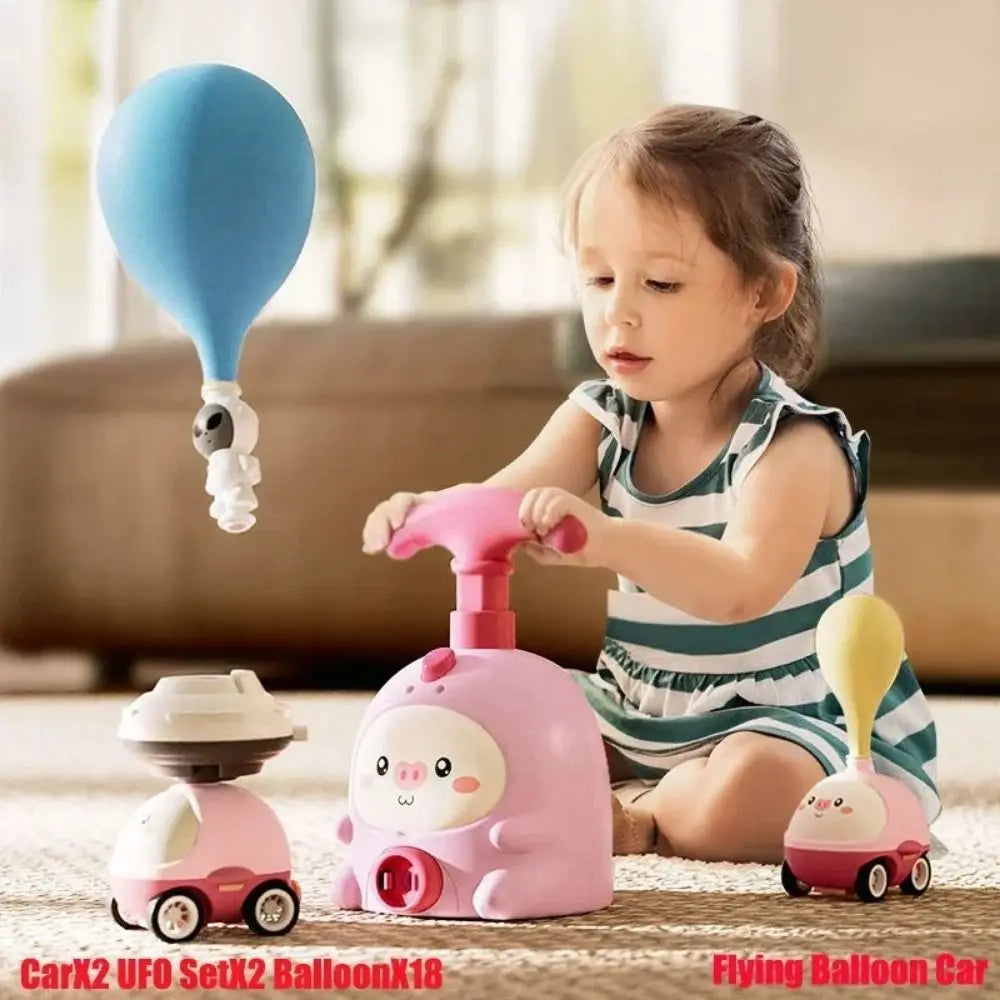 Balloon Powered Car Launcher – Air Rocket STEM Toy