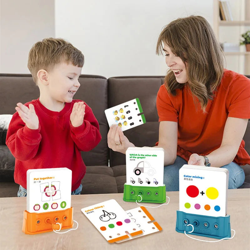 Montessori Lock Puzzle Board – 3-Level Logic Game