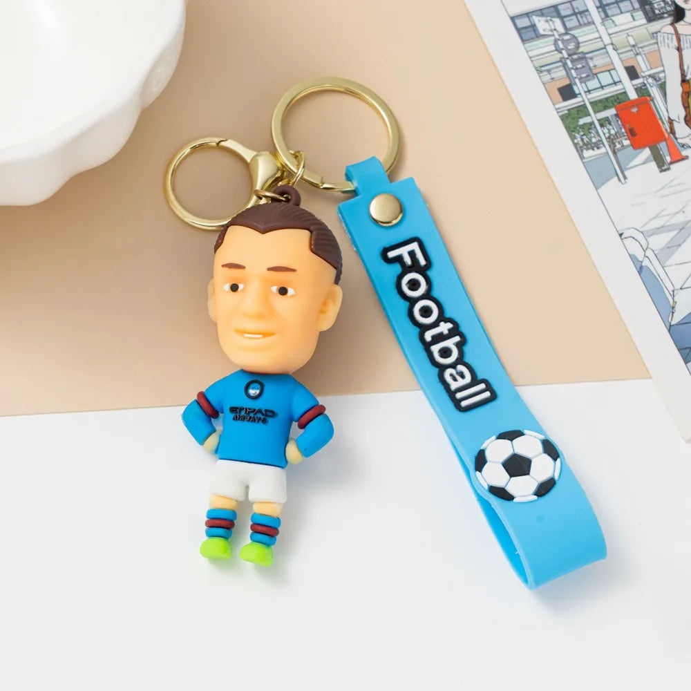 Football Player Keychain Set – 6 Collectible Figures