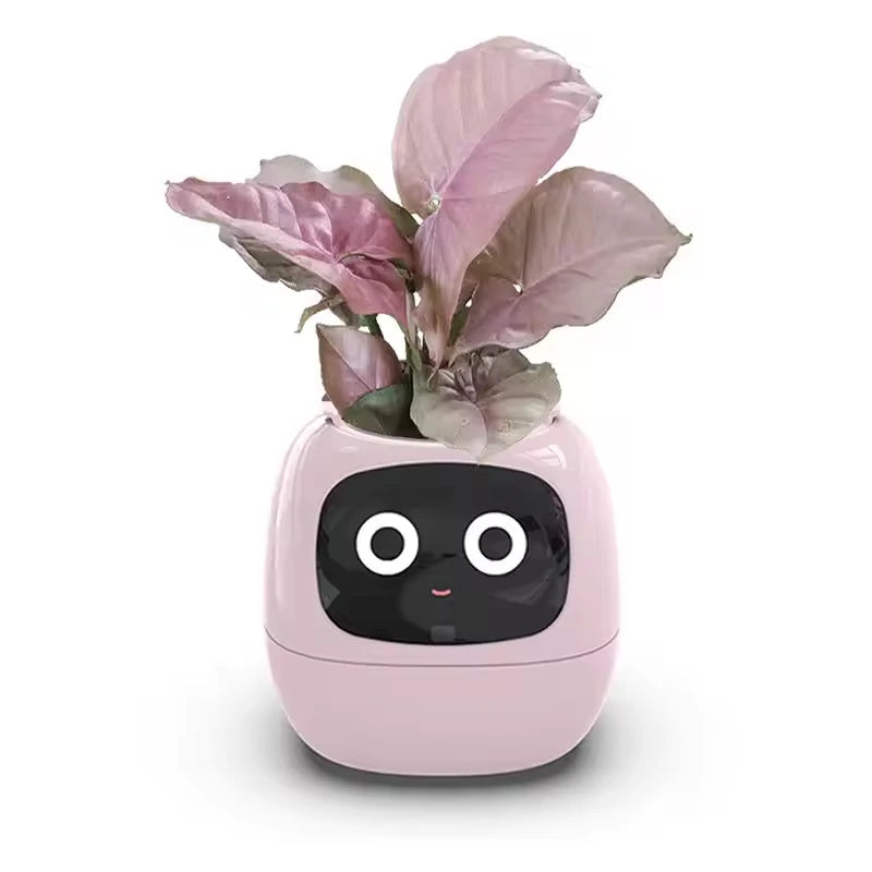 Smart Plant Pet Pot – Self-Watering Desk Companion