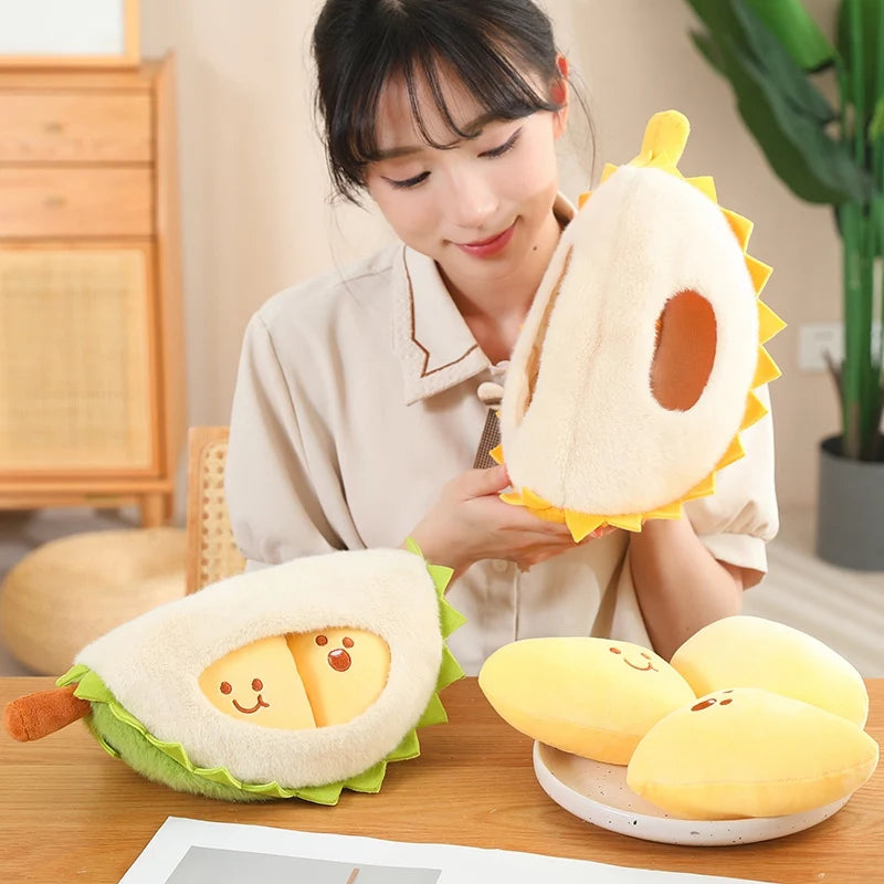 Cute Detachable Durian Plush Stress Pillow - Toki Toy Box