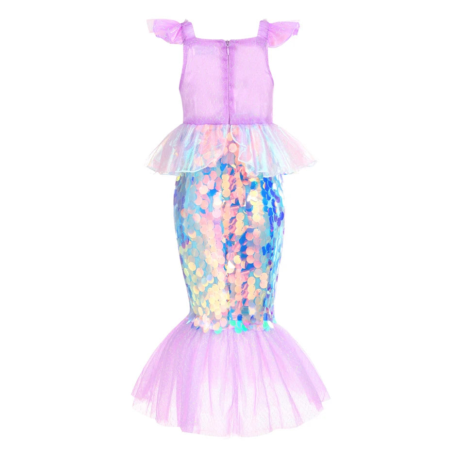Sparkling Ocean Princess Dress for Kids