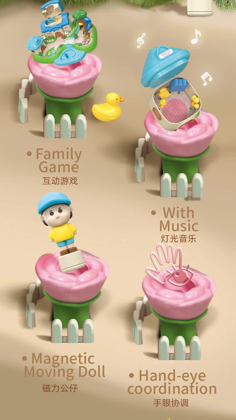 Magnetic Dollhouse Playset – Creative Princess Toy for Kids - Toki Toy Box