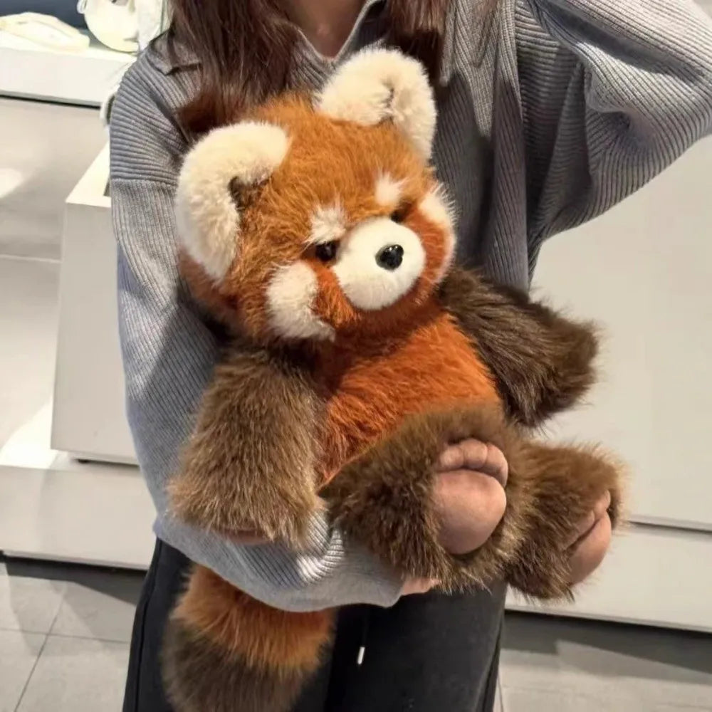 Fluffy Raccoon & Panda Pillow Plush – Huggable Soft