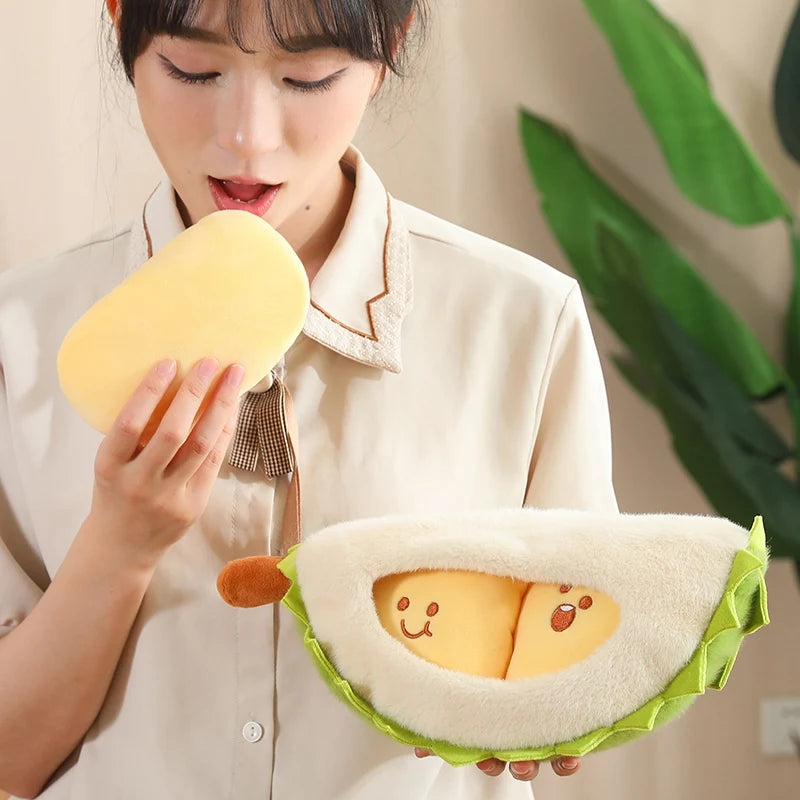 Cute Detachable Durian Plush Stress Pillow - Toki Toy Box