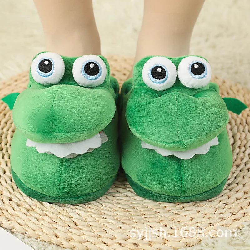 Crocodile Slippers – Funny Moving Mouth Cozy Home Shoes