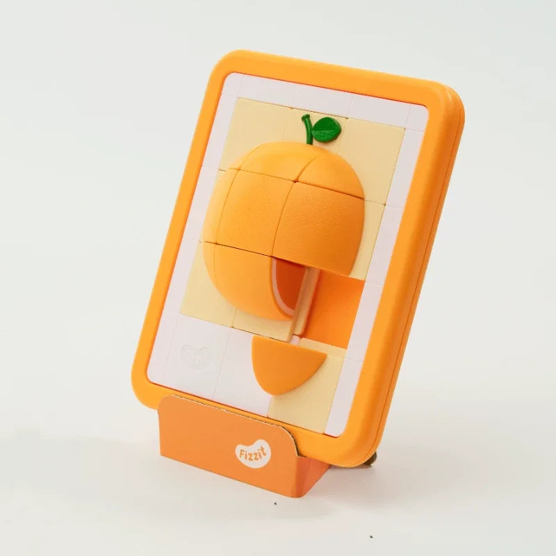 3D Apple Sliding Puzzle – Brain Game for Kids