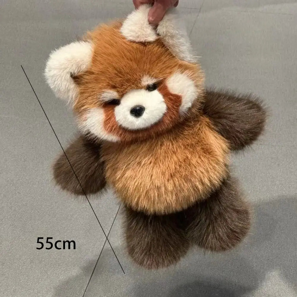 Fluffy Raccoon & Panda Pillow Plush – Huggable Soft
