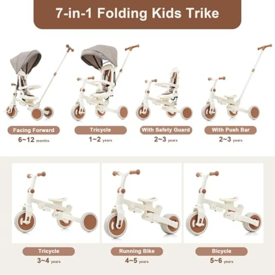 Baby Tricycle – Parent Handle Push Mode | Toki Toy Box
