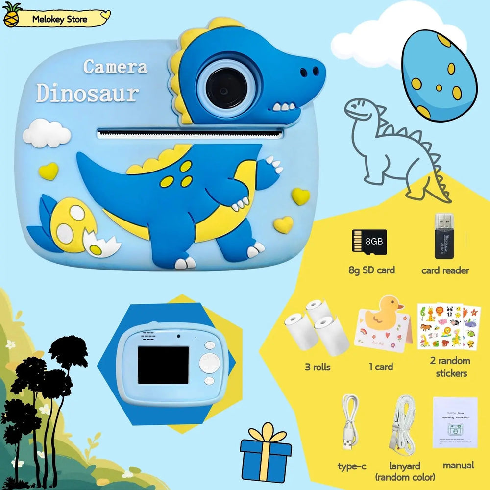 Kids Instant Print Camera – Photo Printer with Games