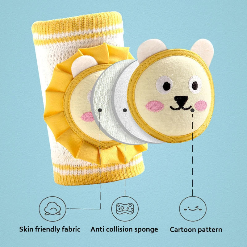 Baby Crawling Knee Pads with Anti-Slip Grip
