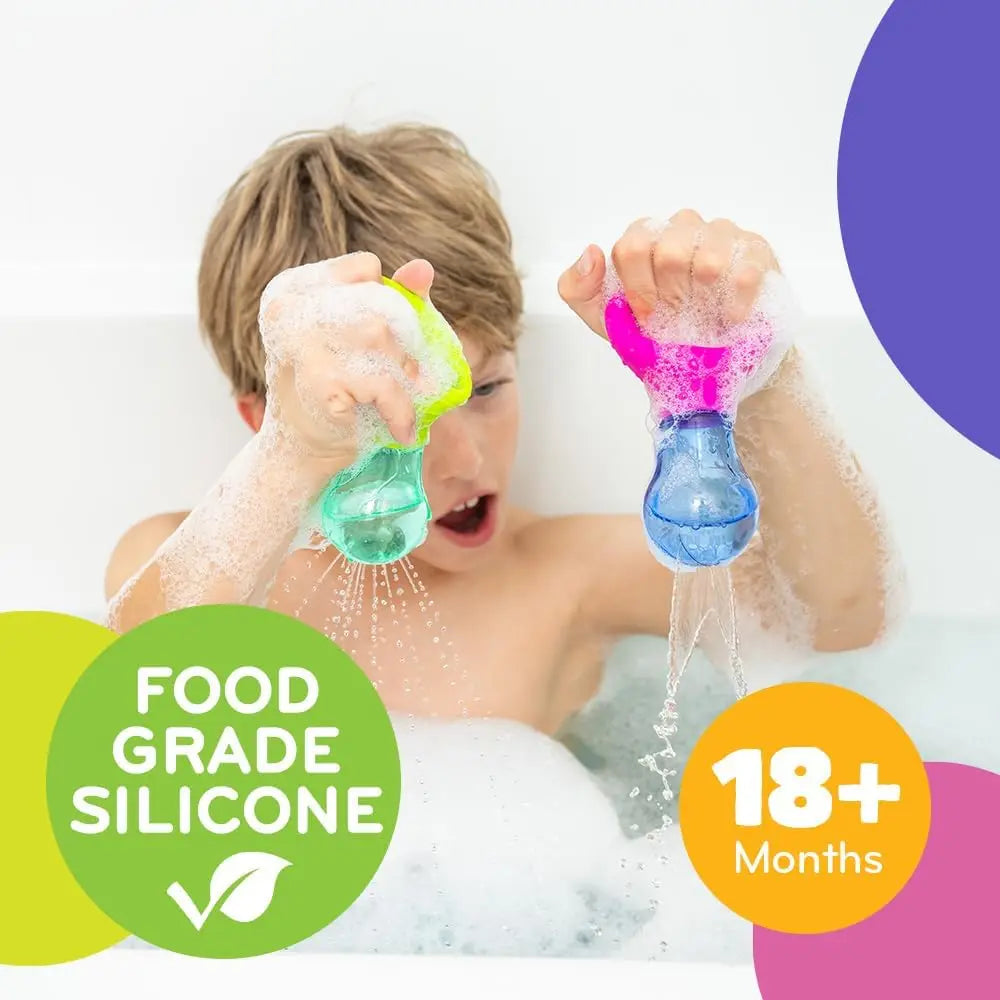 Silicone Baby Bath Squeeze Toys – Easy Clean Bath Fun