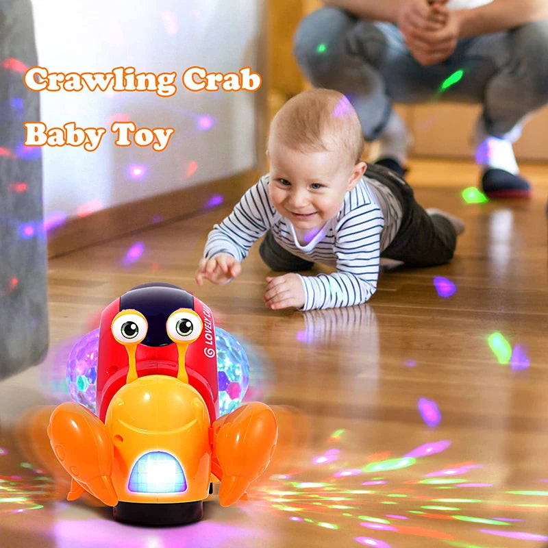 Smart Crawling Crab Toy for Tummy Time Kids - Toki Toy Box