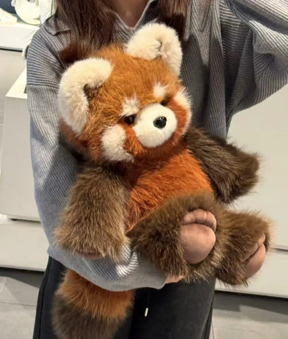 Fluffy Raccoon & Panda Pillow Plush – Huggable Soft