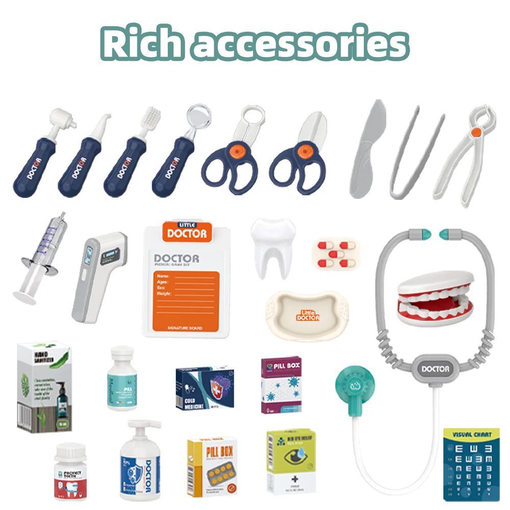 Kids Dentist Trolley Set – Pretend Clinic Role Play Kit