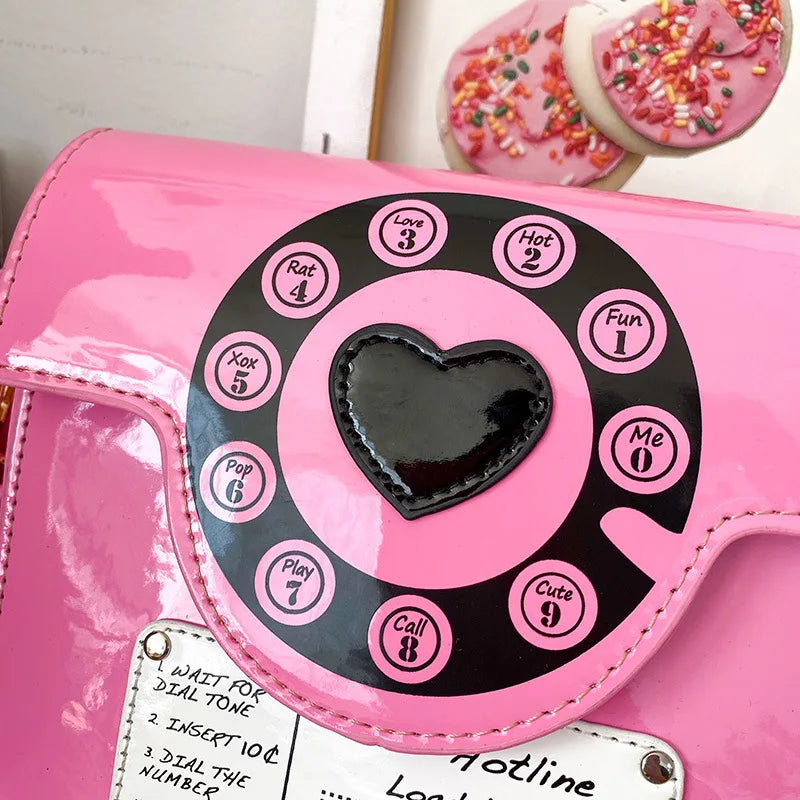 Retro Telephone Crossbody Bag for Trendsetters