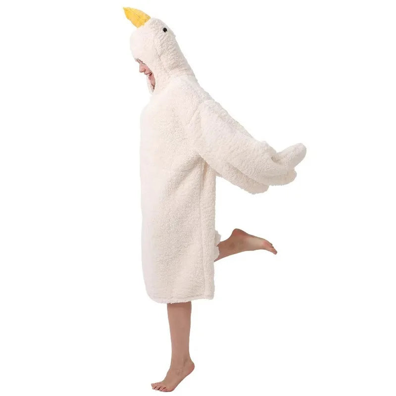 Goose Hooded Fleece Robe – Size Reference | Toki Toy Box