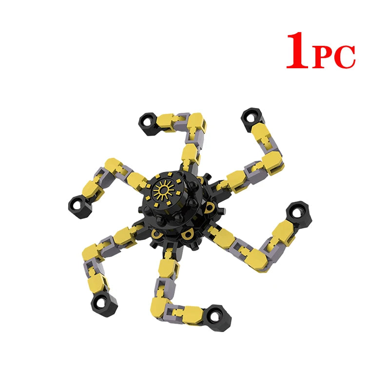Transforming Fidget Spinner Chain – Twist & Spin Toy