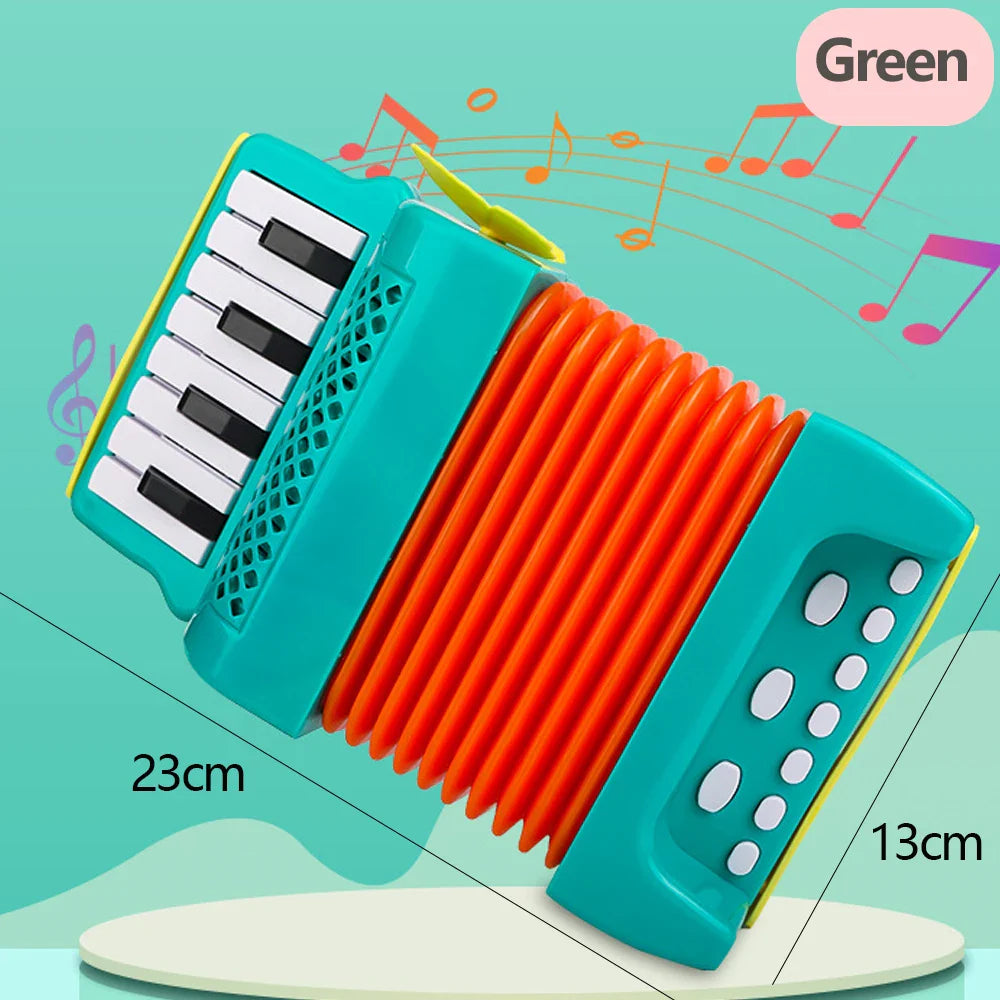 Kids Mini Accordion – Fun Beginner Music Toy – Size Reference | Toki Toy Box