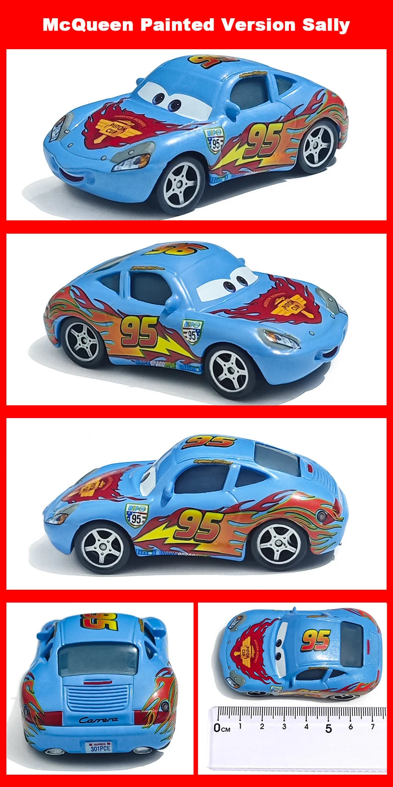 Cartoon Race Car Die-Cast Toy – Pull Back Fun