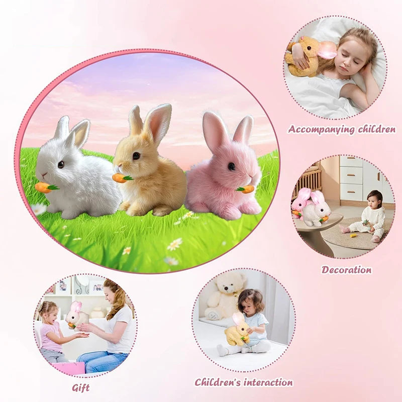 Bunny Plush – Grey with Carrot | Toki Toy Box