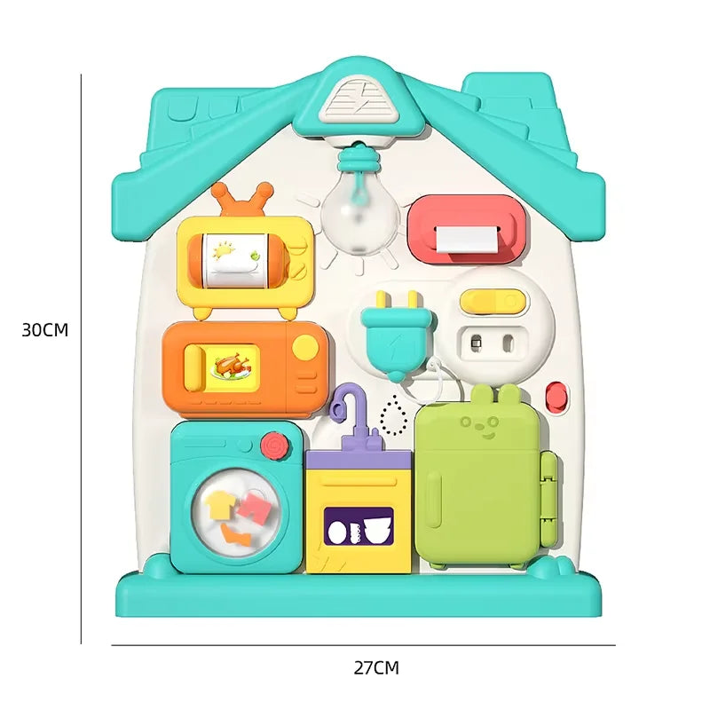 Montessori Busy Board – Travel Sensory Skills Toy