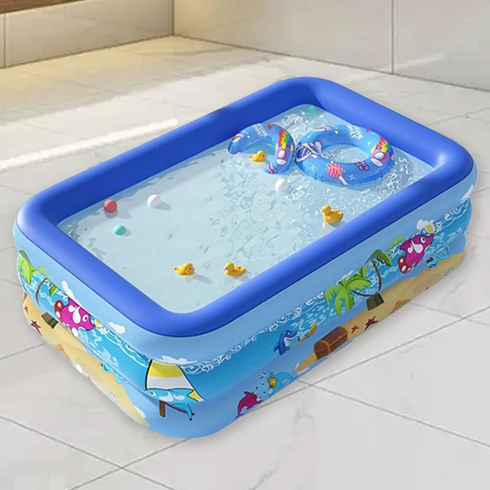 Inflatable Kids Swimming Pool – Portable Summer Splash Pool