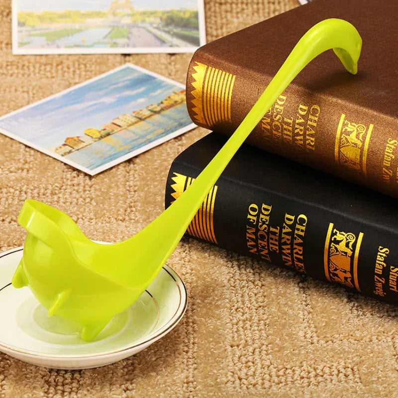Swan Soup Spoon | Elegant Heat-Resistant Design | Toki Toy Box – Size Reference | Toki Toy Box