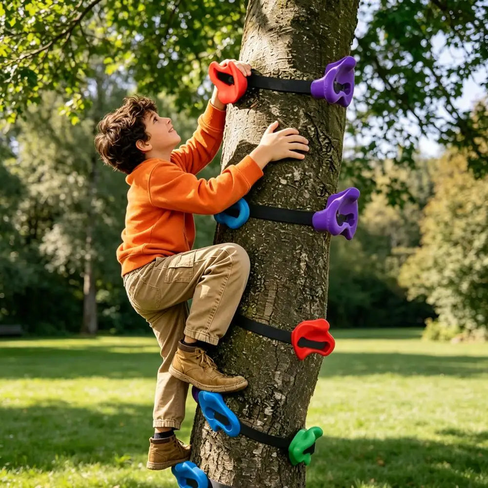Tree Climbing Holds Kit with Straps for Kids & Adults