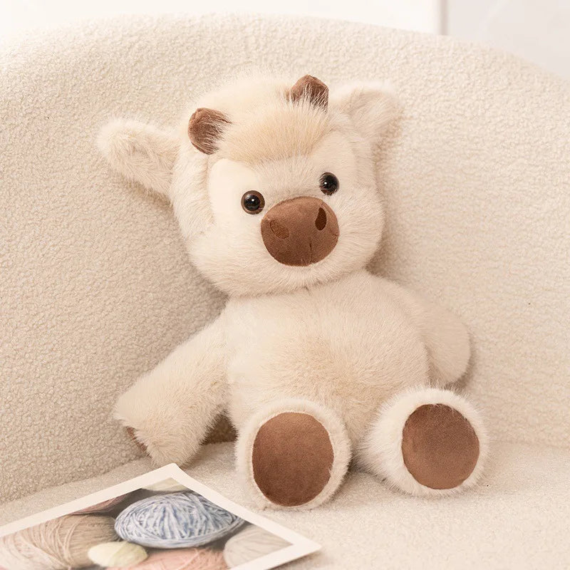 Highland Cow Plush – Fluffy Kawaii Stuffed Animal