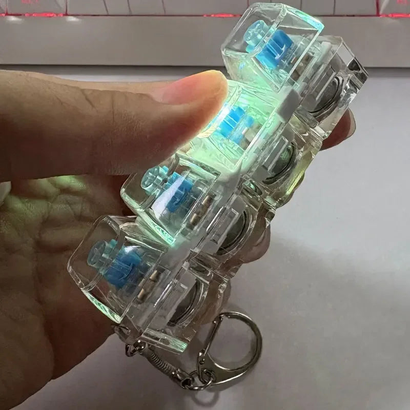 Glow Click Keychain Fidget – Pocket Focus Toy | Toki Toy Box – Features | Toki Toy Box