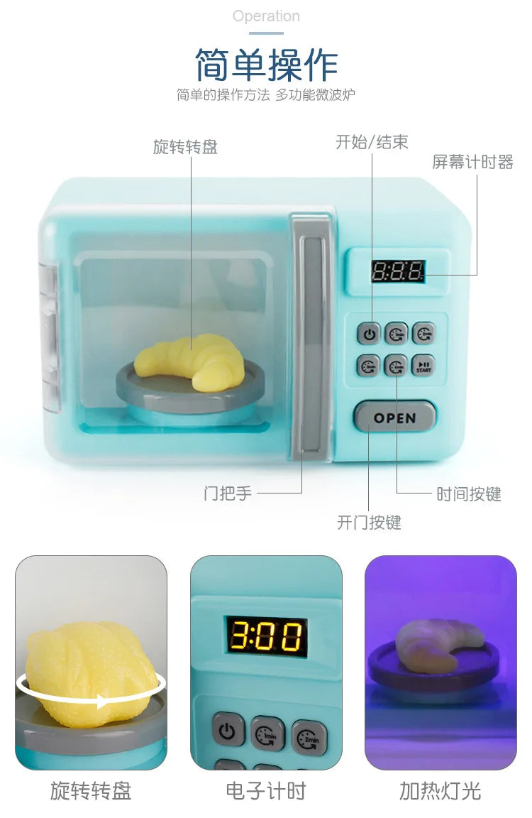 Pretend Kitchen Appliance Play Set for Curious Kids