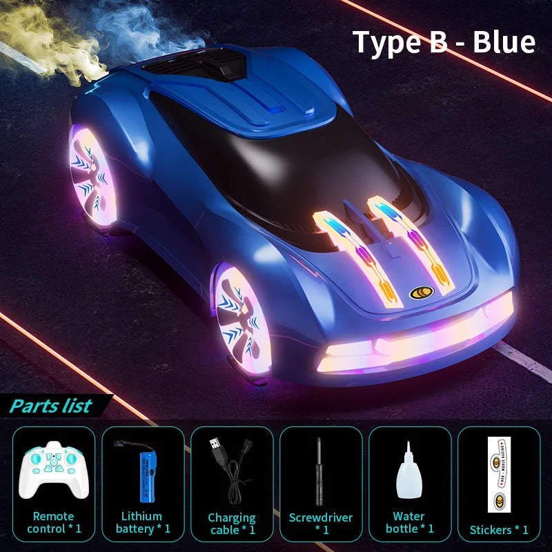 RC Stunt Racing Car with Lights & Mist Effects - Toki Toy Box