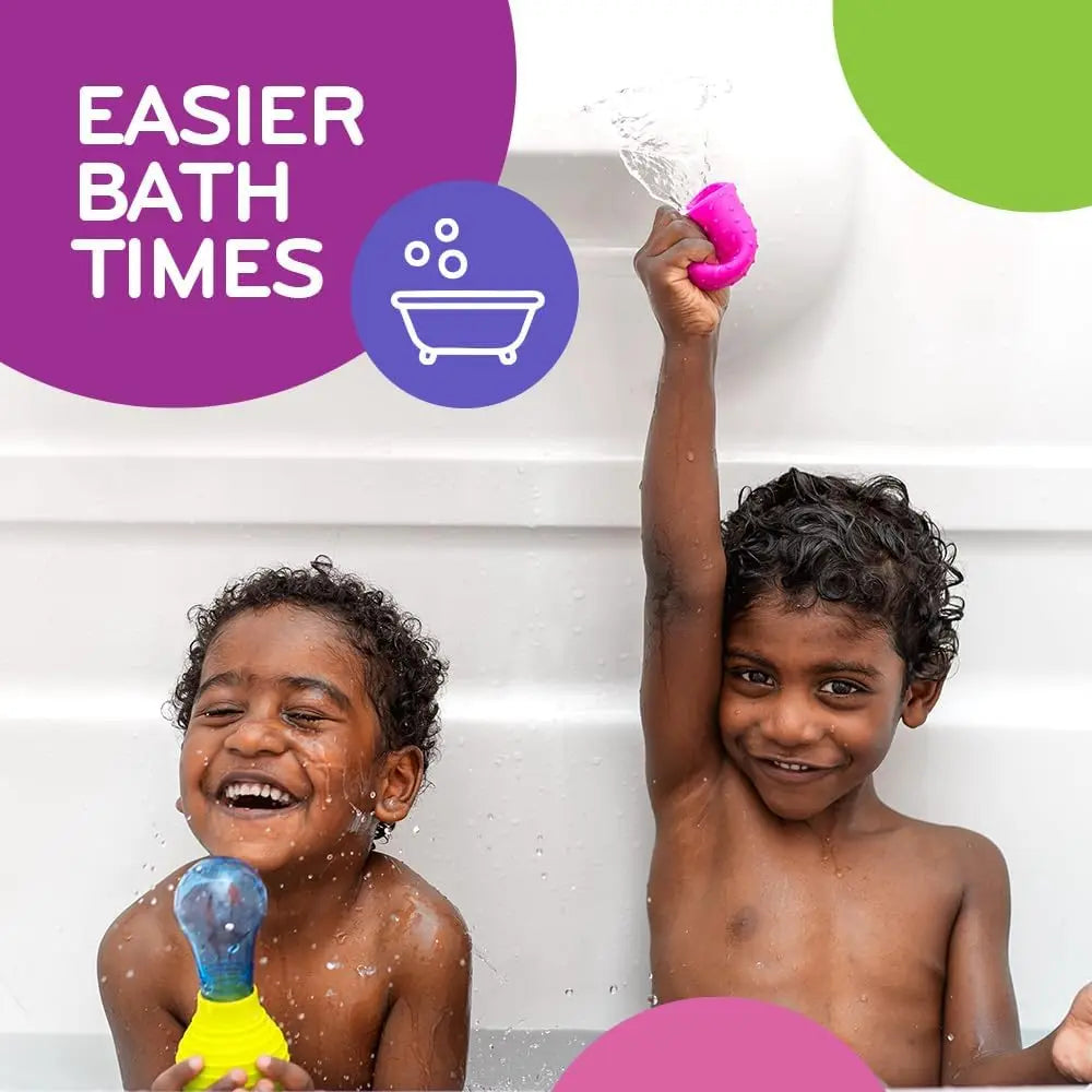 Silicone Baby Bath Squeeze Toys – Easy Clean Bath Fun
