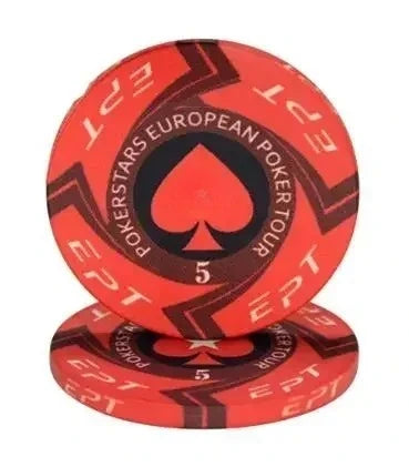 Premium Ceramic Game Chips Set – 10 Pieces
