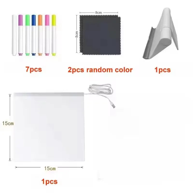 LED Acrylic Message Board | Creative Desk Display