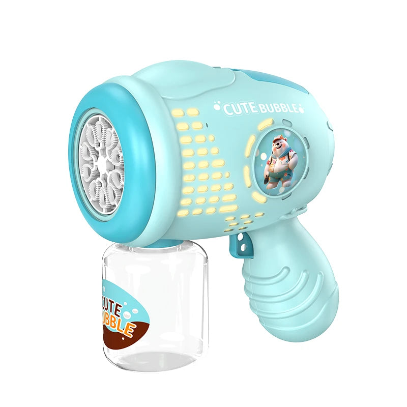 Astronaut Bubble Machine – Automatic Rocket Blaster Toy – Side View | Toki Toy Box