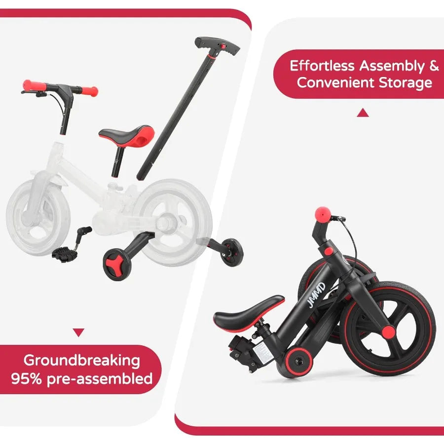 6-in-1 Foldable Toddler Balance Bike – Grow-With-Me Ride – Whats Included | Toki Toy Box