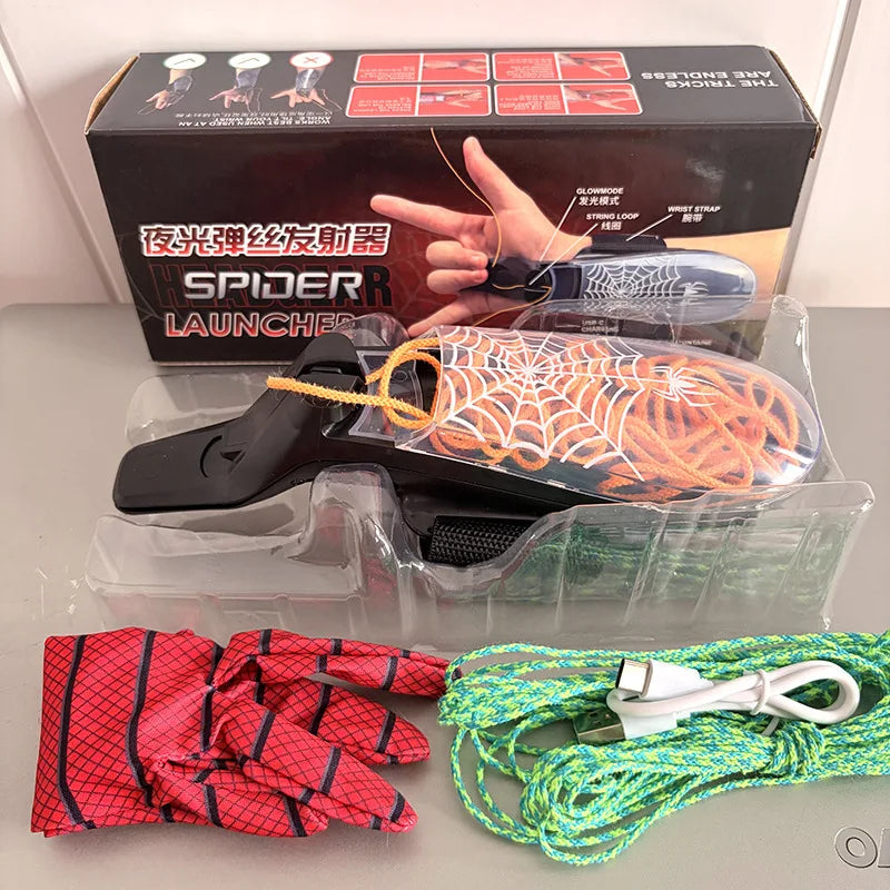 Rope Launcher – Red Black Blue Colors | Toki Toy Box