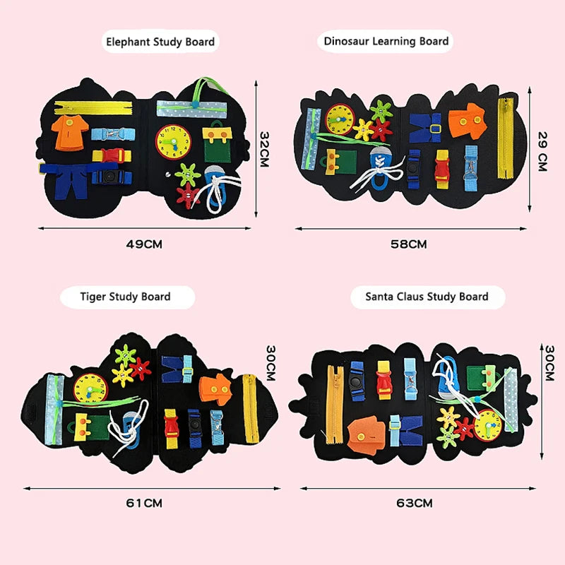 Montessori Busy Board Travel Bag for Curious Kids - Toki Toy Box
