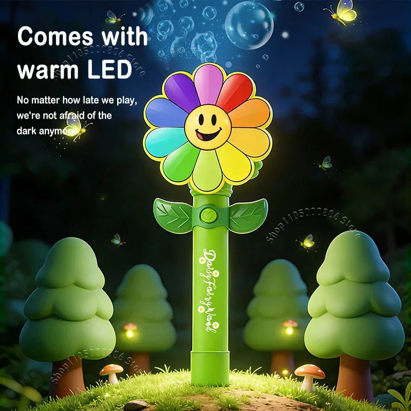 Daisy LED Bubble Wand – Electric Glow Bubble Blower