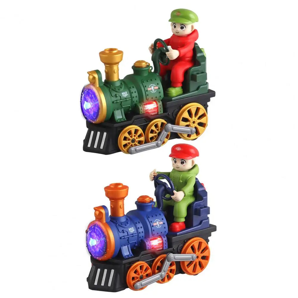 Electric Steam Train Toy – LED Smoke Engine for Kids – Train Track Set | Toki Toy Box