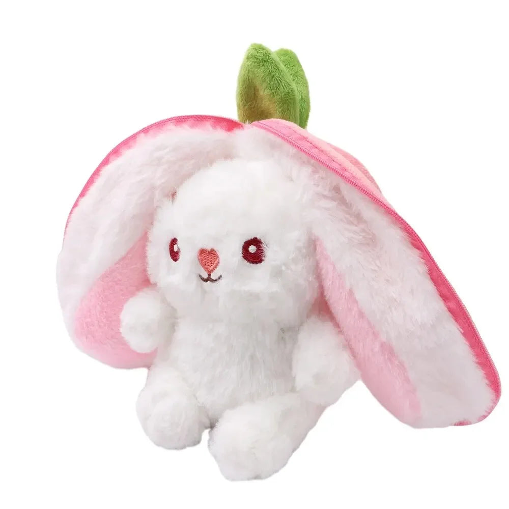 Fruit Bunny Plush Pillow – Cute Cozy Kawaii Toy – Side View | Toki Toy Box