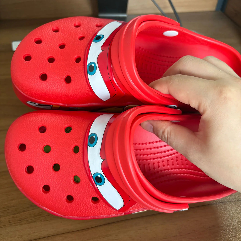 Light-Up Racing Car Clogs – Comfortable Kids Sandals - Toki Toy Box